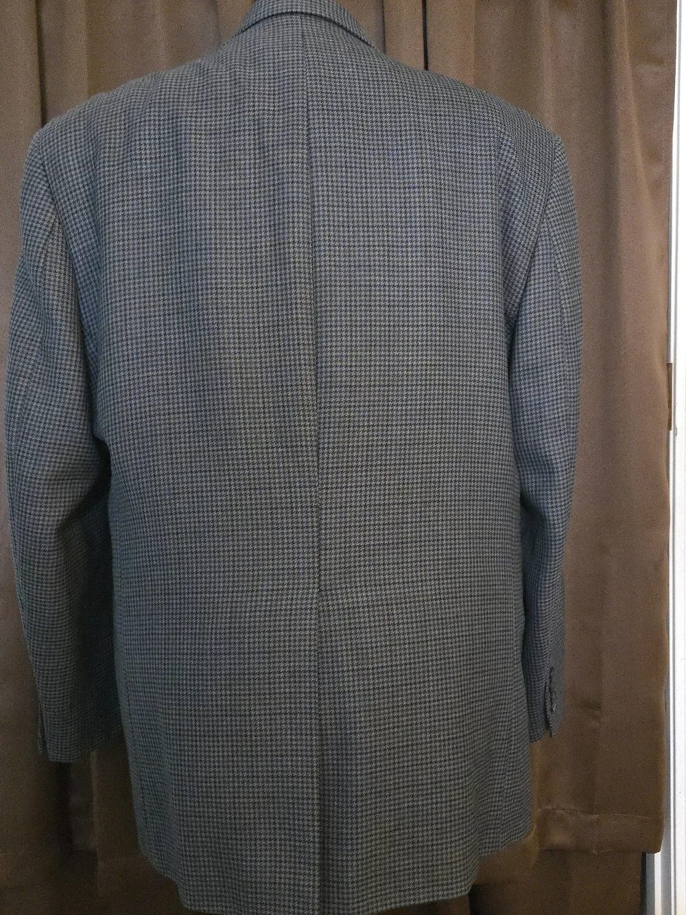 Ralph Lauren Blue Wool Houndstooth Sport Coat